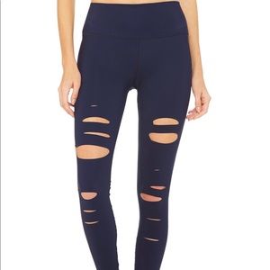 Alo Yoga warrior ripped leggings